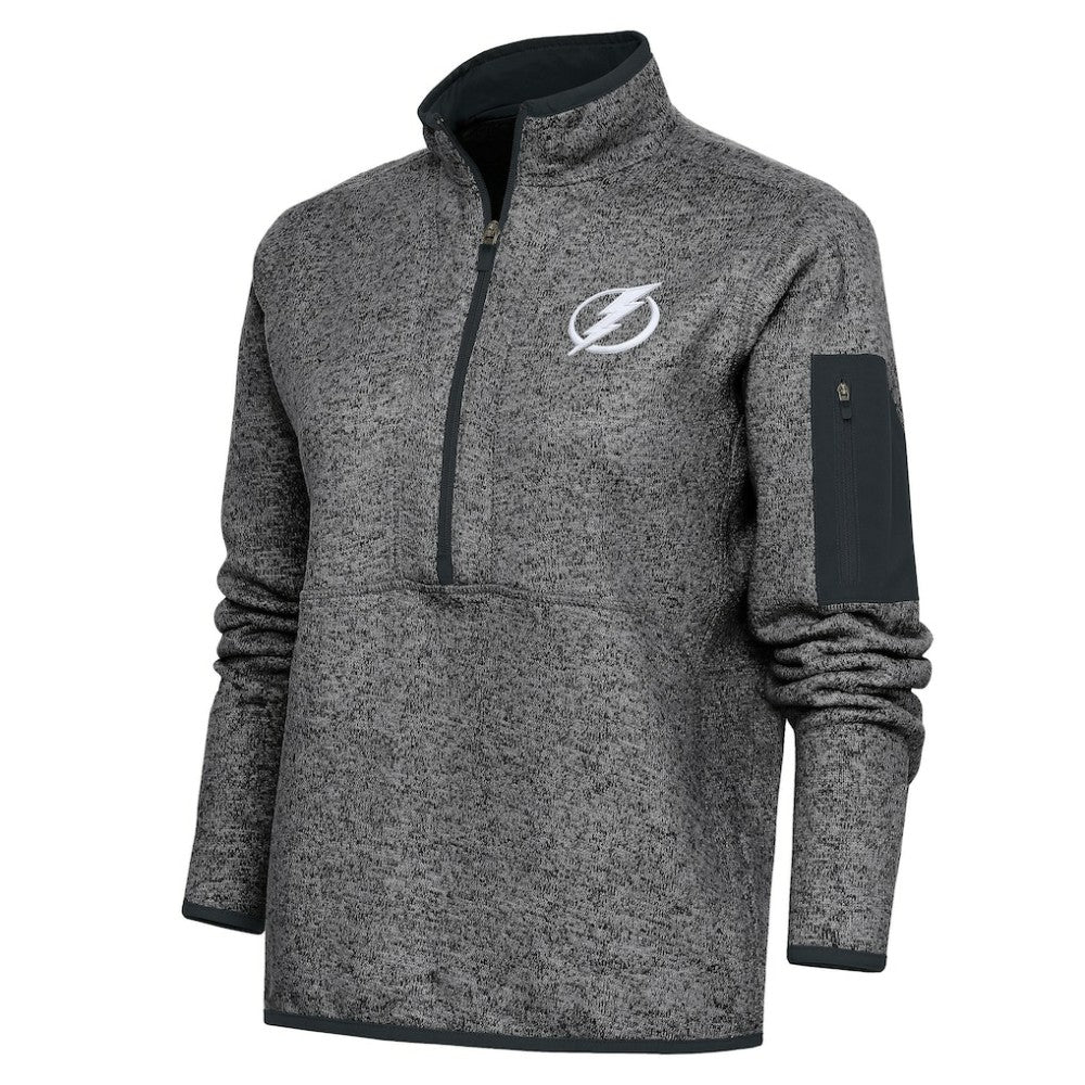 Tampa Bay Lightning Antigua Women's Team Logo Fortune Quarter-Zip Jacket