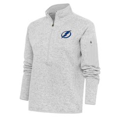 Tampa Bay Lightning Antigua Women's Team Logo Fortune Quarter-Zip Jacket