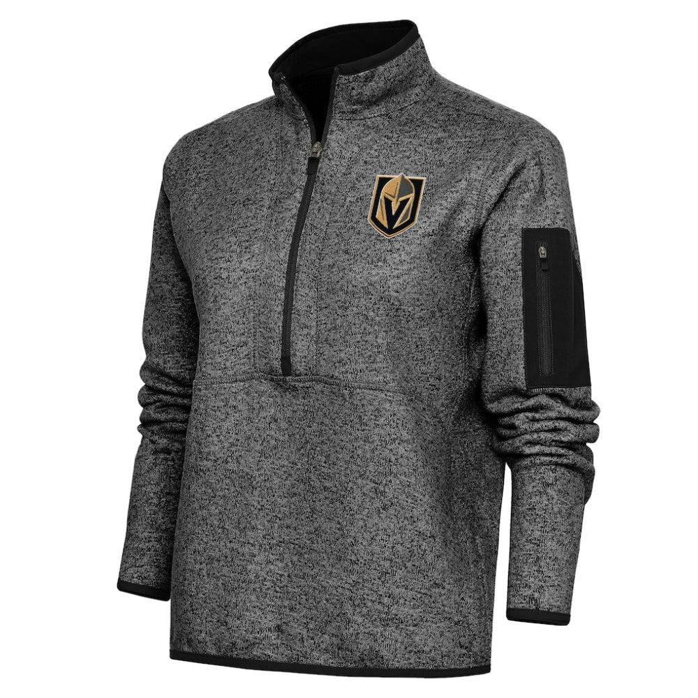 Vegas Golden Knights Antigua Women's Team Logo Fortune Quarter-Zip Jacket