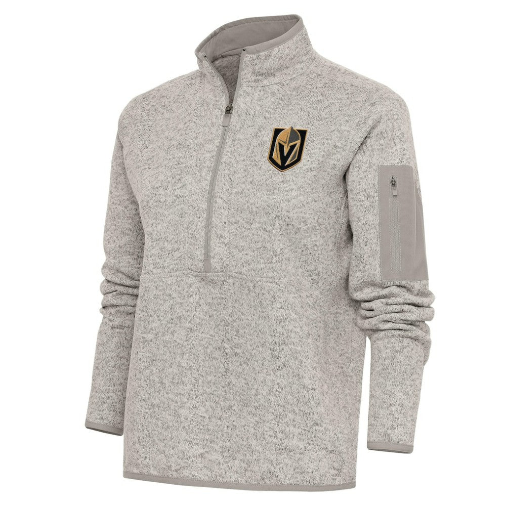 Vegas Golden Knights Antigua Women's Team Logo Fortune Quarter-Zip Jacket