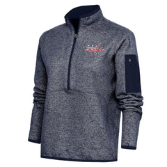 Washington Capitals Antigua Women's Team Logo Fortune Quarter-Zip Jacket