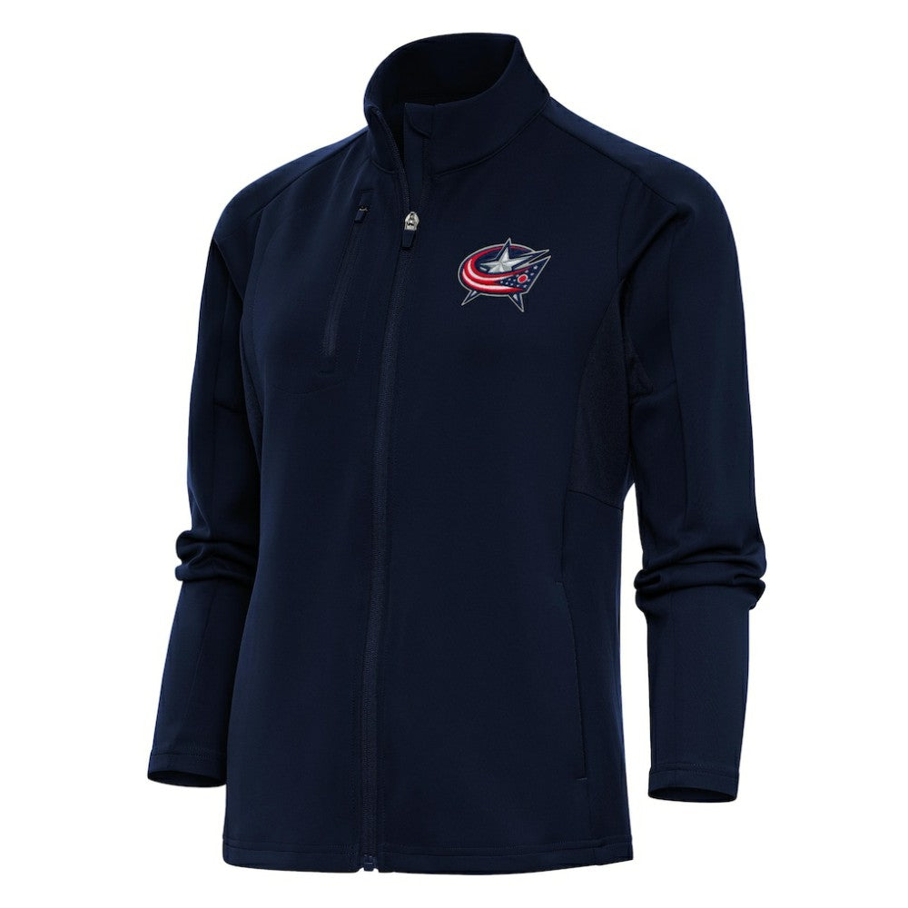 Columbus Blue Jackets Antigua Women's Team Logo Generation Full-Zip Jacket