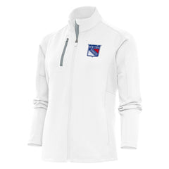 New York Rangers Antigua Women's Team Logo Generation Full-Zip Jacket