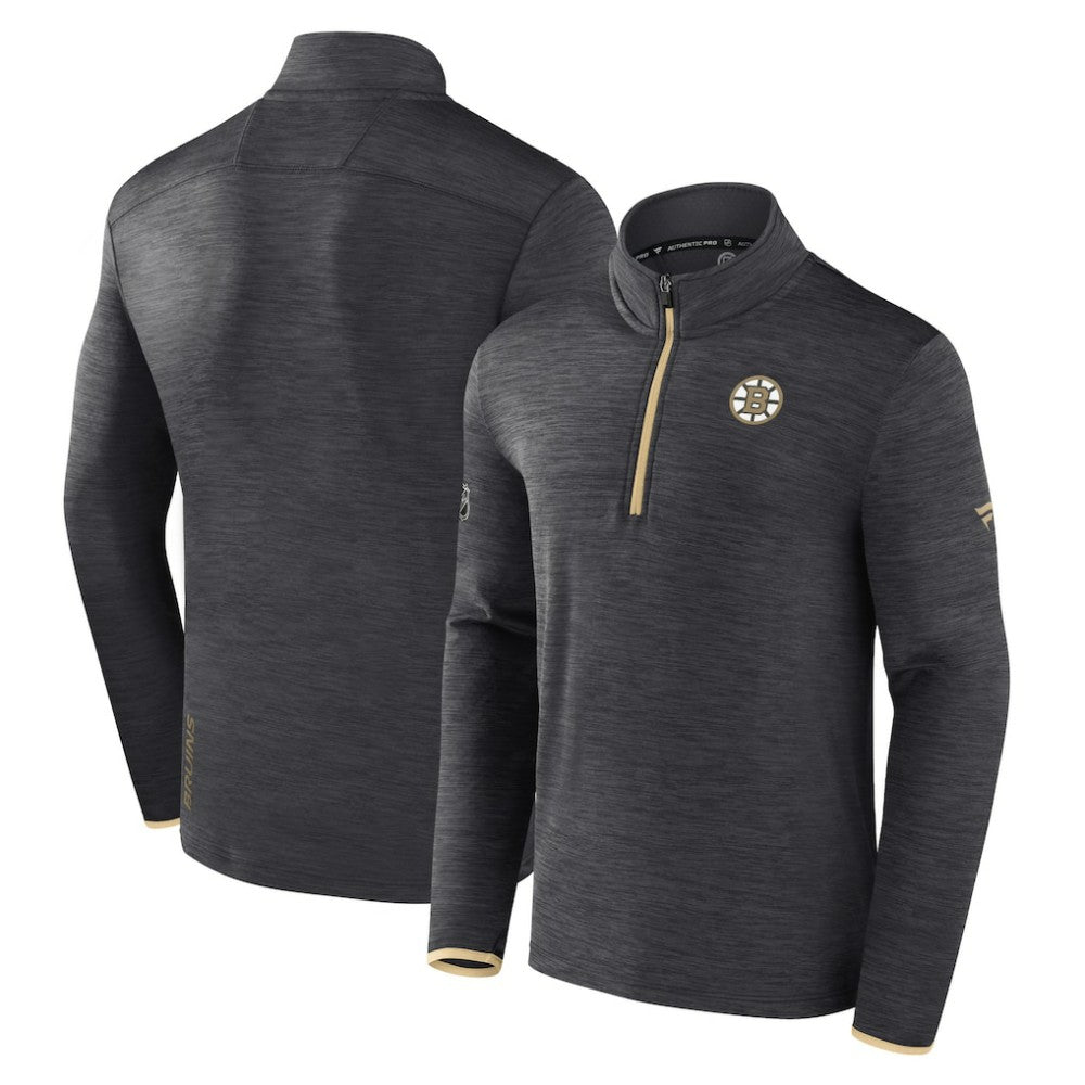 Boston Bruins Fanatics Authentic Pro Quarter-Zip Pullover Top