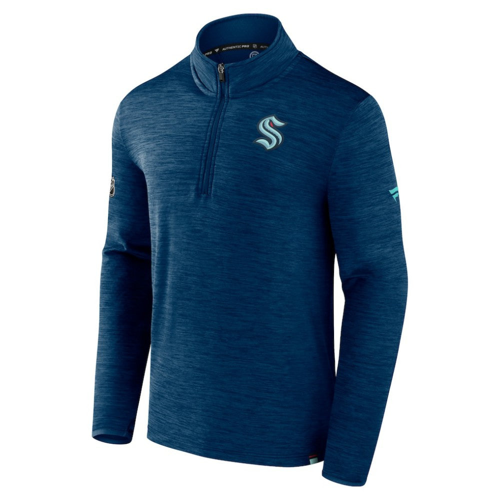 Seattle Kraken Fanatics Authentic Pro Quarter-Zip Pullover Top
