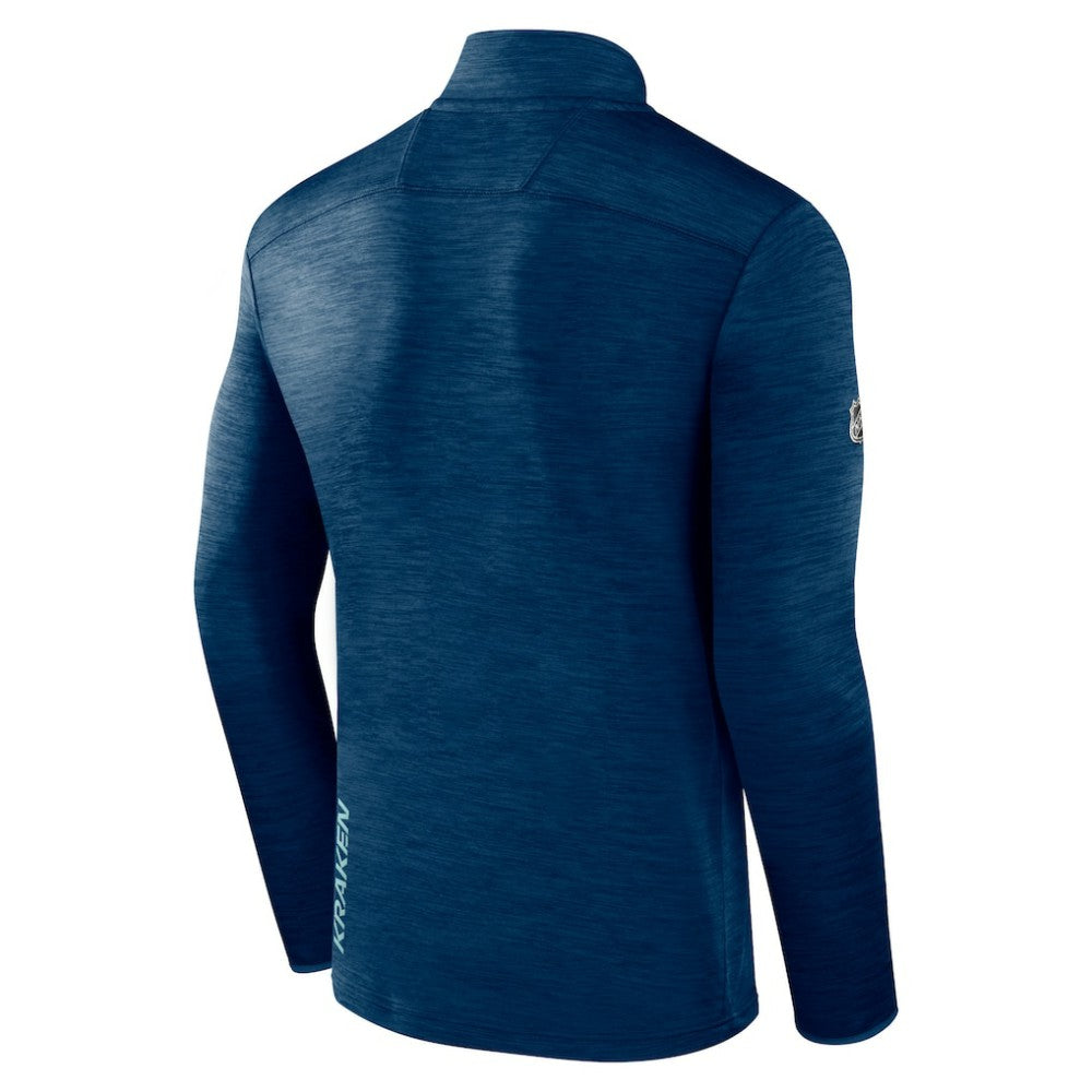 Seattle Kraken Fanatics Authentic Pro Quarter-Zip Pullover Top
