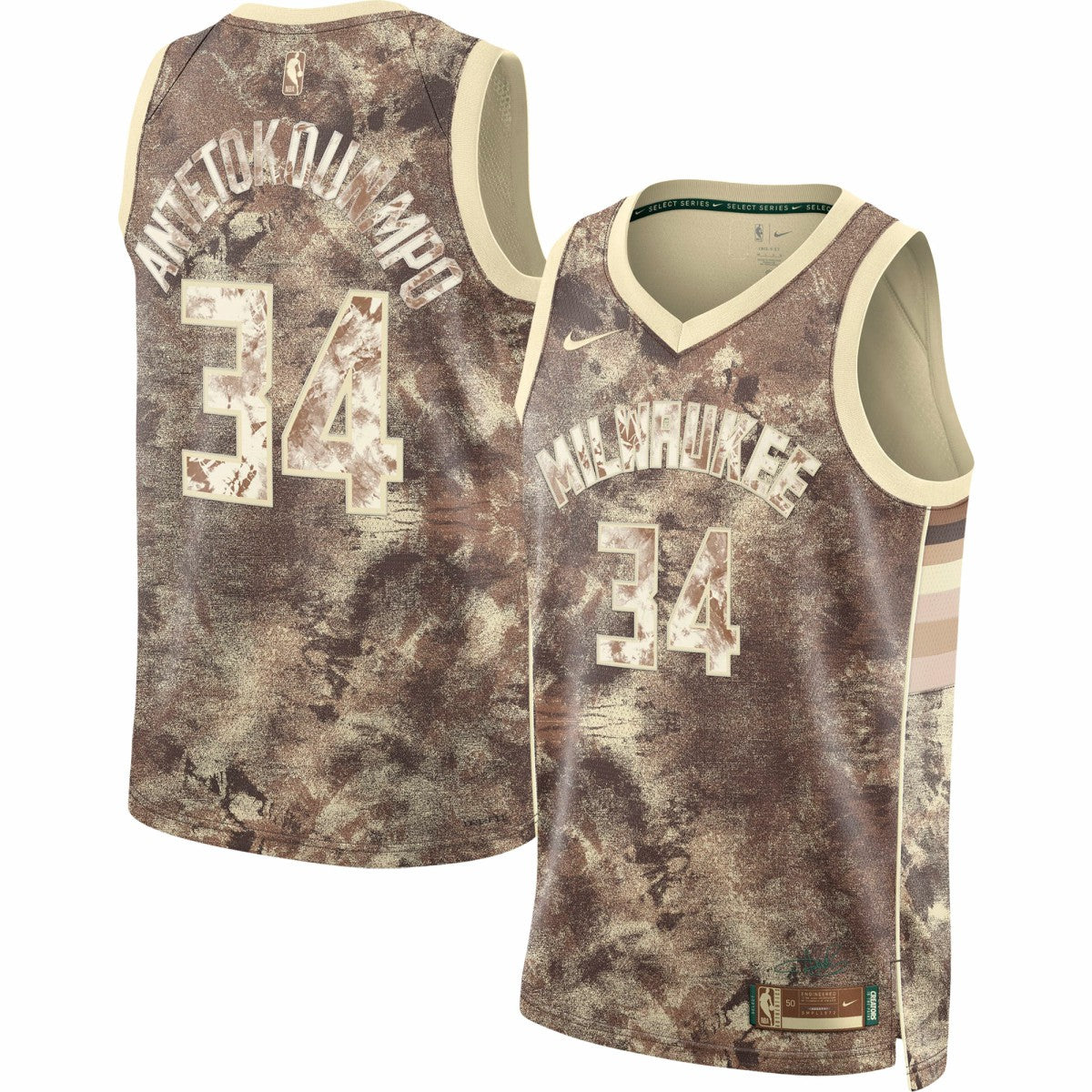Giannis Antetokounmpo Milwaukee Bucks Unisex Select Series Swingman Jersey - Brown | Nike sale