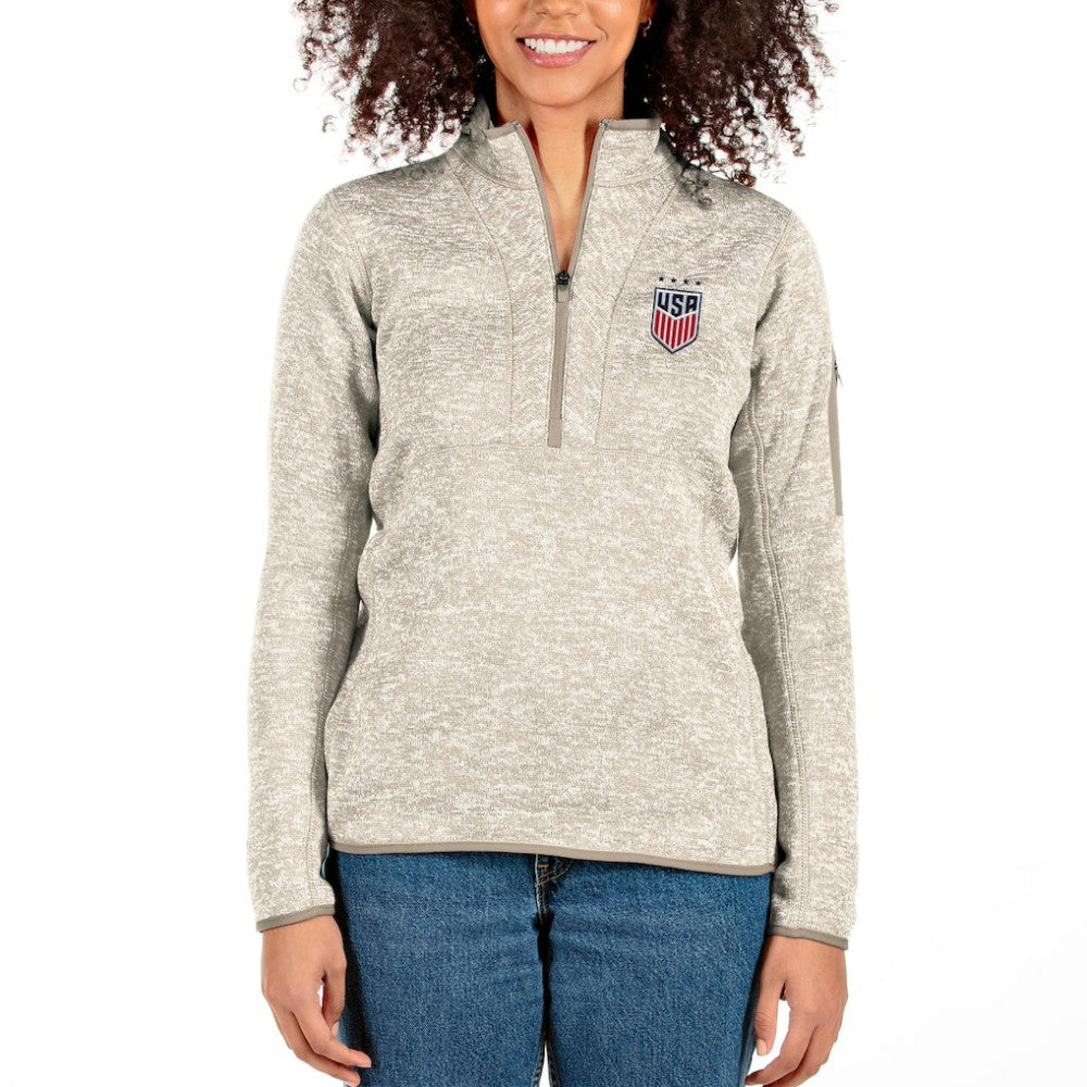 USWNT Antigua Women's Fortune Half-Zip Pullover Jacket / Soccer Outlet