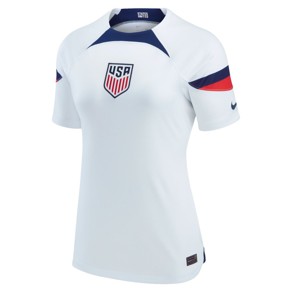 USMNT Women's 2022/23 Home Breathe Stadium Replica Blank Jersey / Soccer Sale