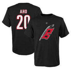 Sebastian Aho Carolina Hurricanes Youth Player Name & Number T-Shirt