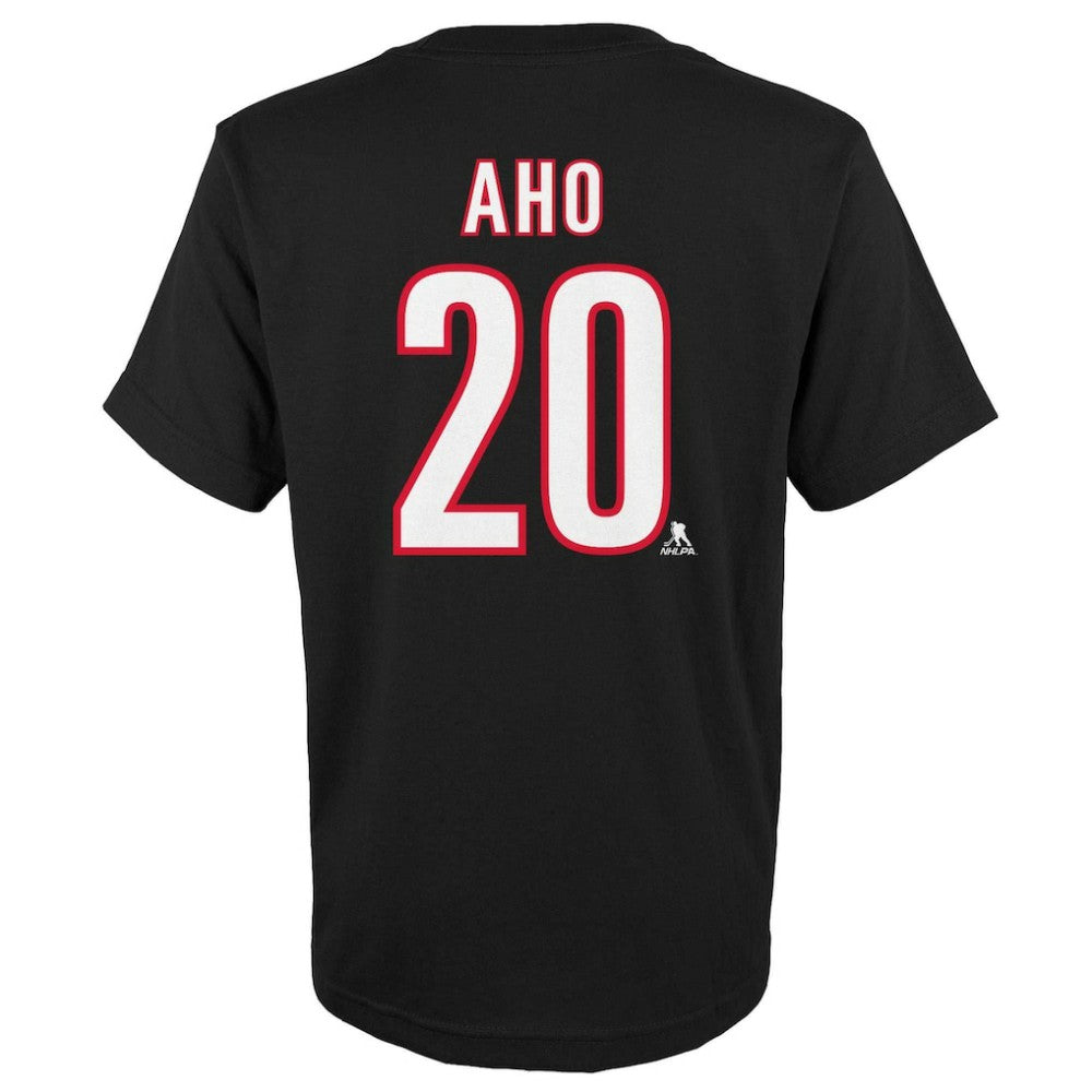 Sebastian Aho Carolina Hurricanes Youth Player Name & Number T-Shirt
