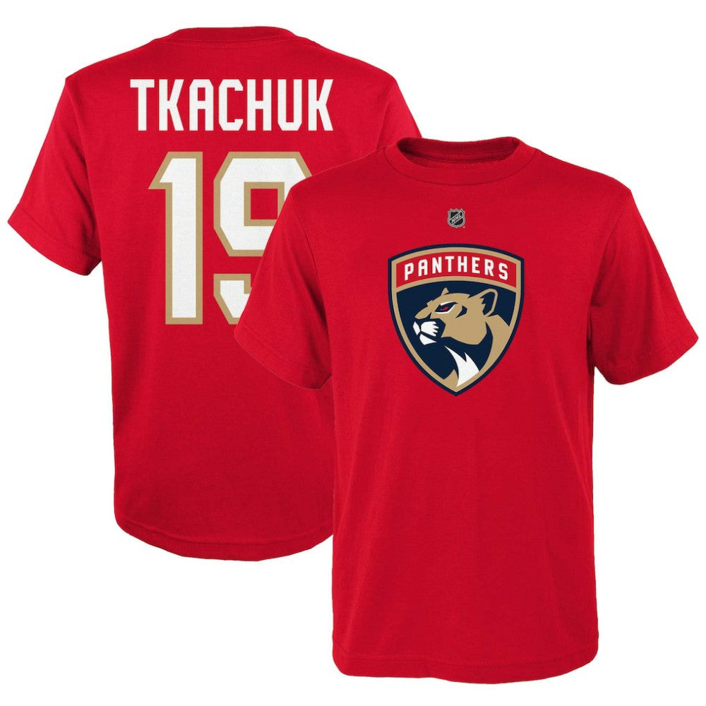 Matthew Tkachuk Florida Panthers Youth Player Name & Number T-Shirt