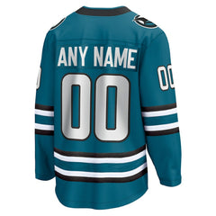 San Jose Sharks Fanatics Home Breakaway Custom Jersey