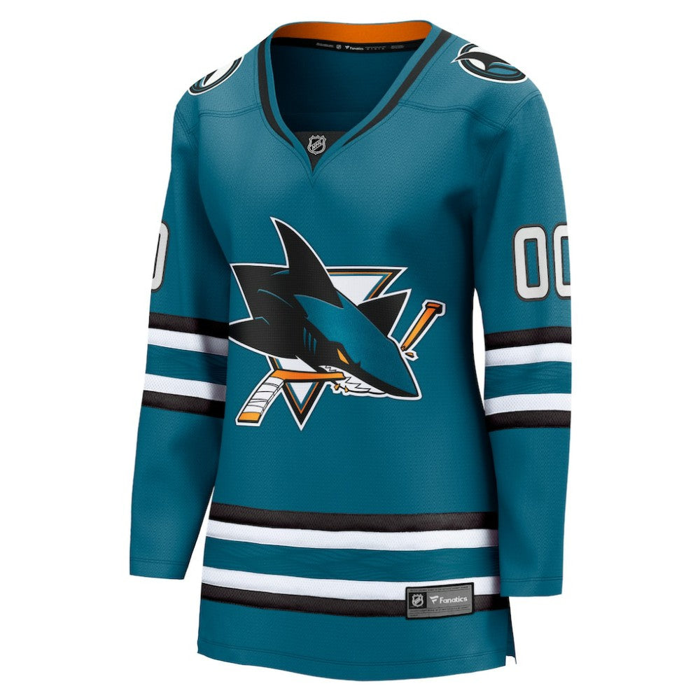 San Jose Sharks Fanatics Women's Home Breakaway Custom Jersey