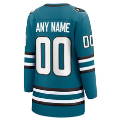 San Jose Sharks Fanatics Women's Home Breakaway Custom Jersey