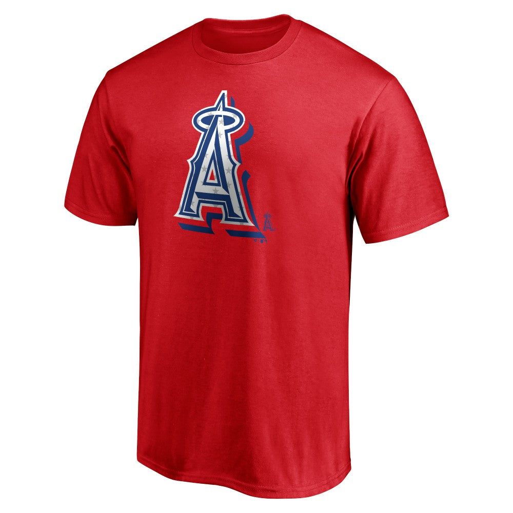 Los Angeles Angels Red White and Team T-Shirt - Red