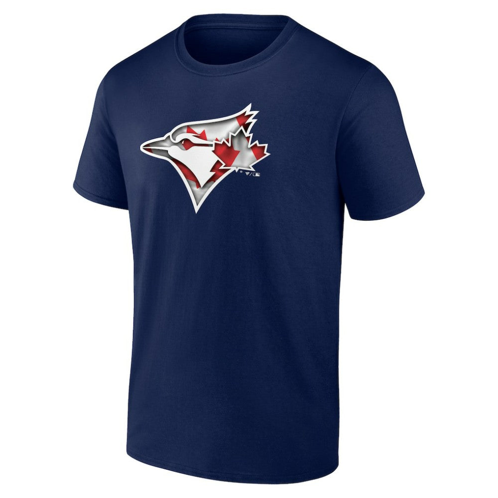 Toronto Blue Jays Banner Wave Logo T-Shirt - Navy