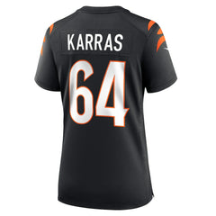NFL Cincinnati Bengals Ted Karras  Women's Game Player Jersey