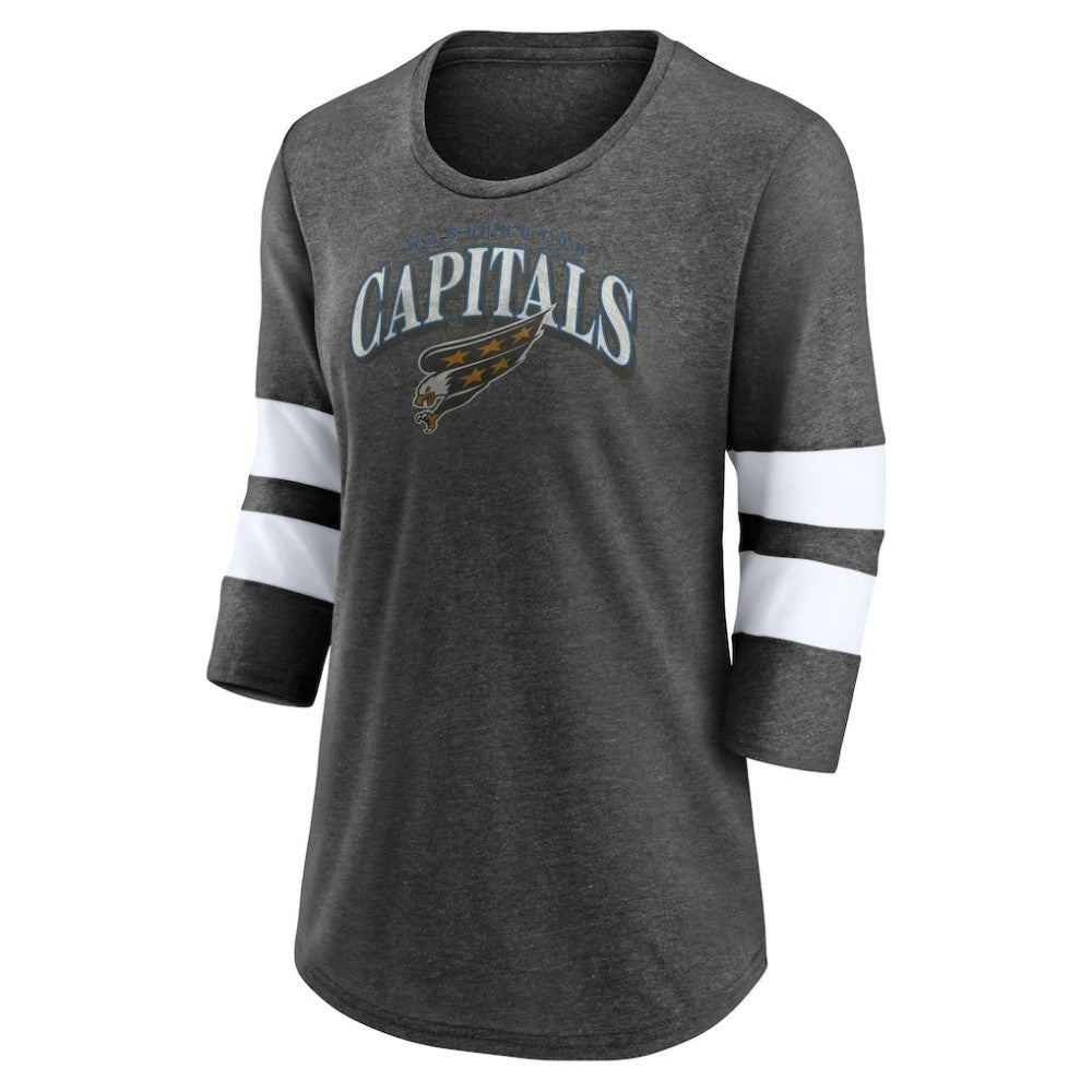 Washington Capitals Fanatics Women's Special Edition 2.0 Barn Burner 3/4 Sleeve T-Shirt