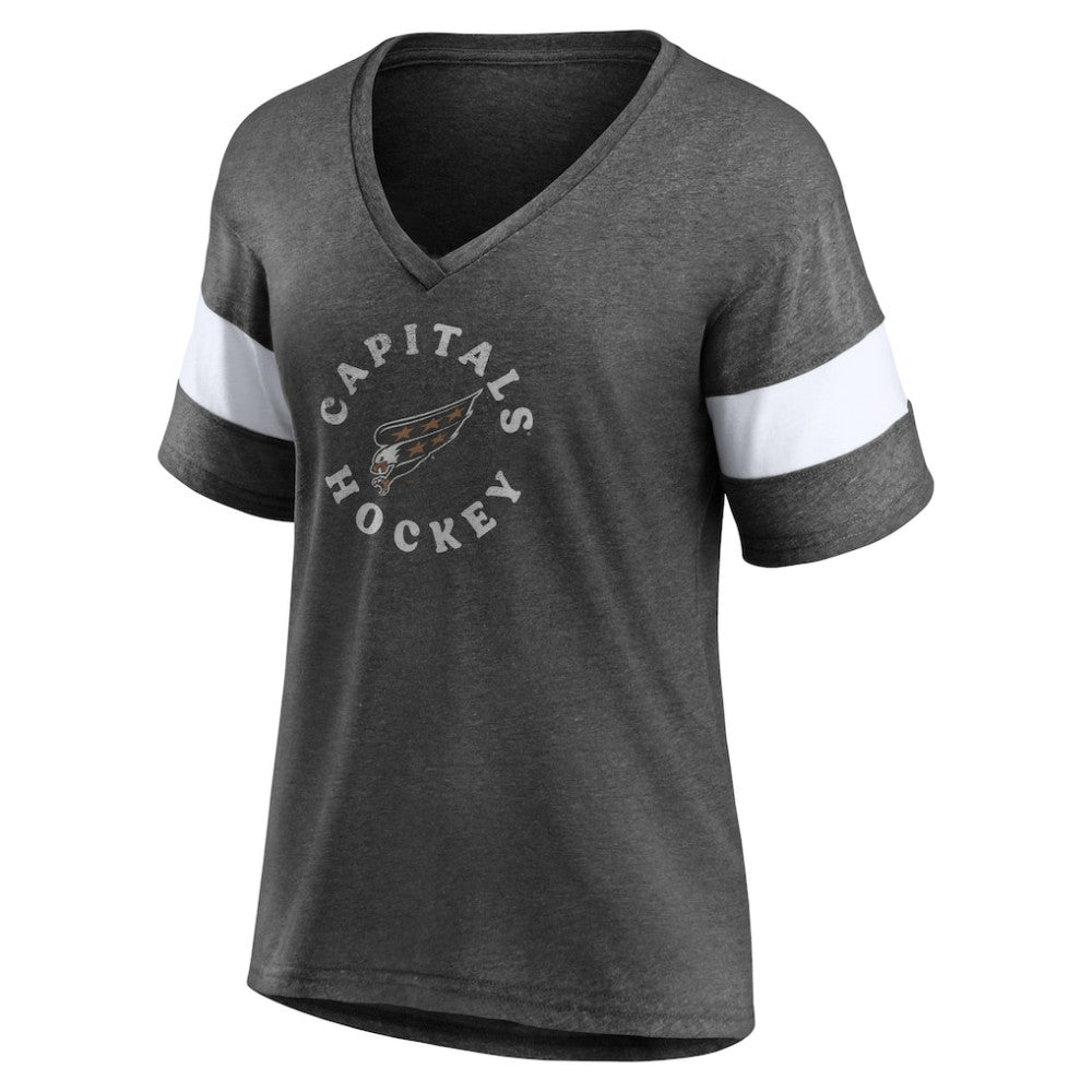 Washington Capitals Fanatics Women's Special Edition 2.0 Ring The Alarm V-Neck T-Shirt