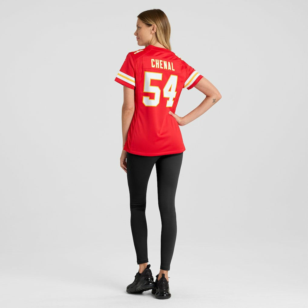 NFL Kansas City Chiefs Leo Chenal  Women's Game Player Jersey