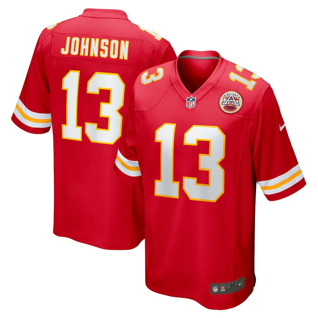 NFL Kansas City Chiefs Nazeeh Johnson  Game Player Jersey