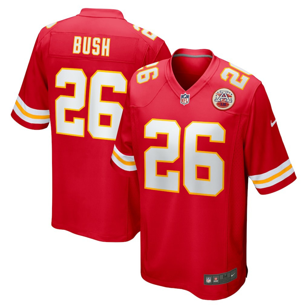 NFL Kansas City Chiefs Deon Bush  Game Player Jersey
