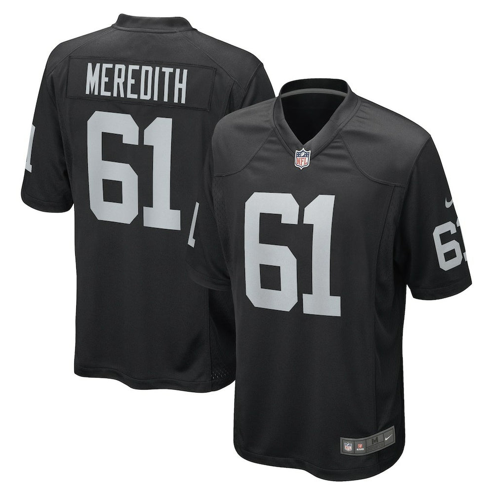 NFL Las Vegas Raiders Jordan Meredith  Game Player Jersey