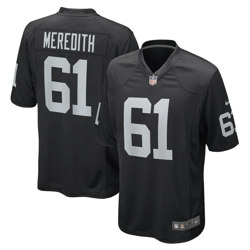 NFL Las Vegas Raiders Jordan Meredith  Game Player Jersey