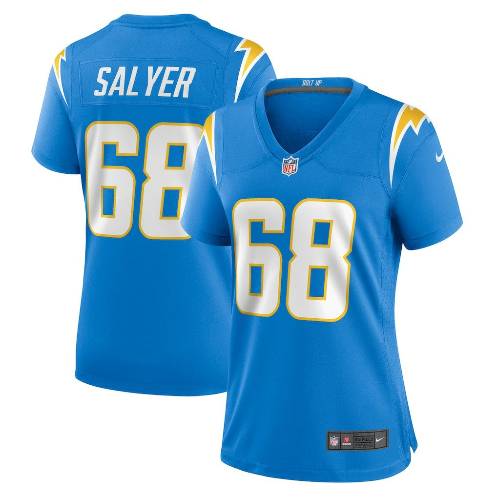 NFL Los Angeles Chargers Jamaree Salyer  Women's Game Player Jersey
