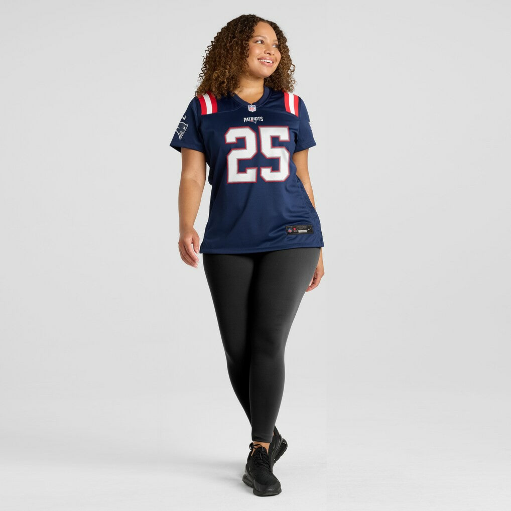 NFL New England Patriots Marcus Jones  Women's Game Jersey