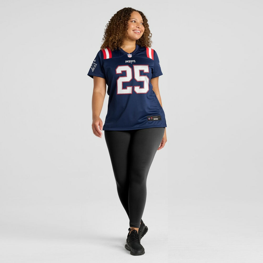 NFL New England Patriots Marcus Jones  Women's Game Jersey