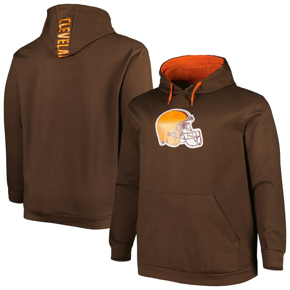 NFL Cleveland Browns Big & Tall Logo Pullover Hoodie