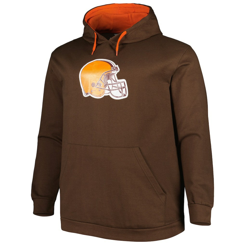 NFL Cleveland Browns Big & Tall Logo Pullover Hoodie