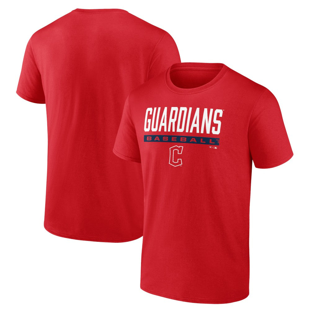 Cleveland Guardians Win Stripe T-Shirt - Red