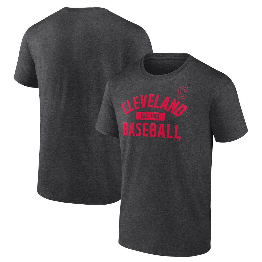 Cleveland Guardians Primary Pill T-Shirt - Charcoal