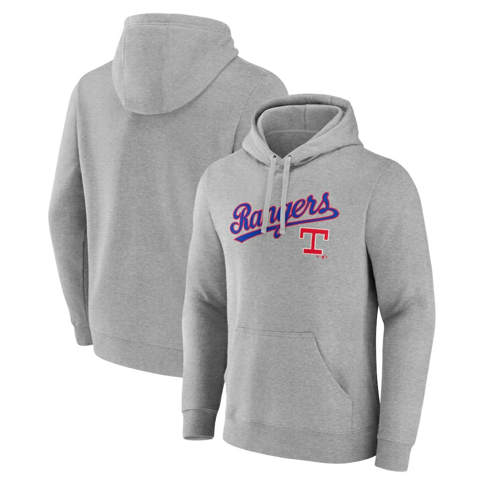 Texas Rangers Wahconah Pullover Hoodie - Gray