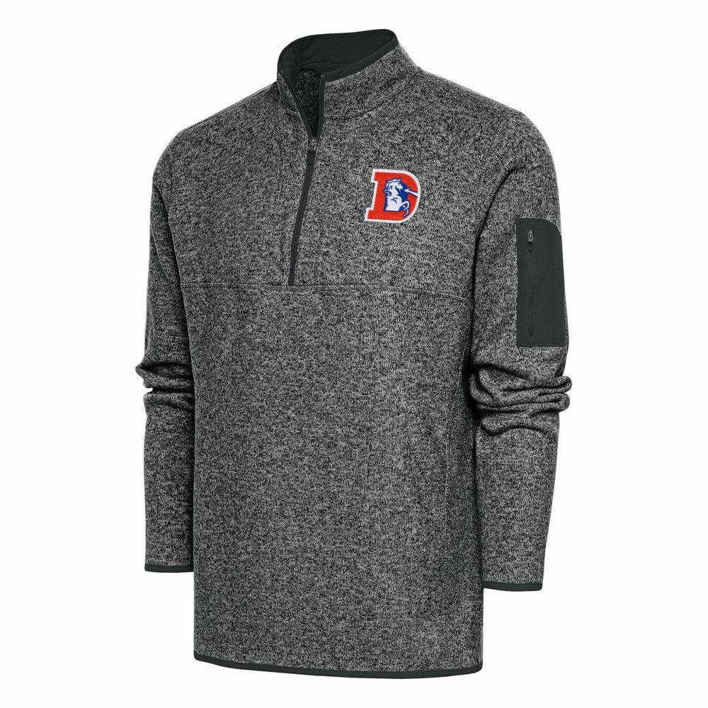 NFL Denver Broncos Antigua Throwback Fortune Quarter-Zip Pullover Jacket