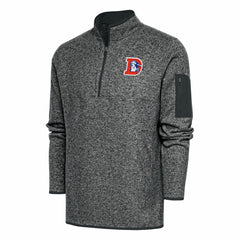 NFL Denver Broncos Antigua Throwback Fortune Quarter-Zip Pullover Jacket