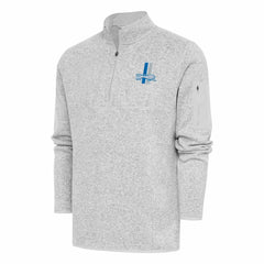 NFL Detroit Lions Antigua Throwback Fortune Quarter-Zip Pullover Jacket