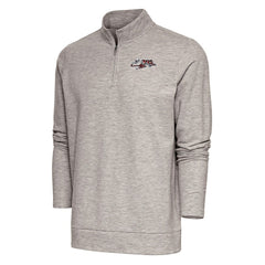NFL Cincinnati Bengals Antigua Team Logo Throwback Gambit Quarter-Zip Pullover Top