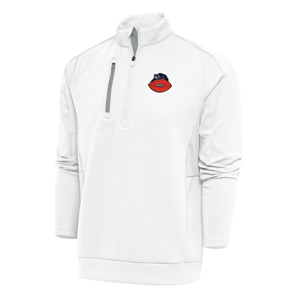 NFL Chicago Bears Antigua Team Logo Throwback Generation Quarter-Zip Pullover Top