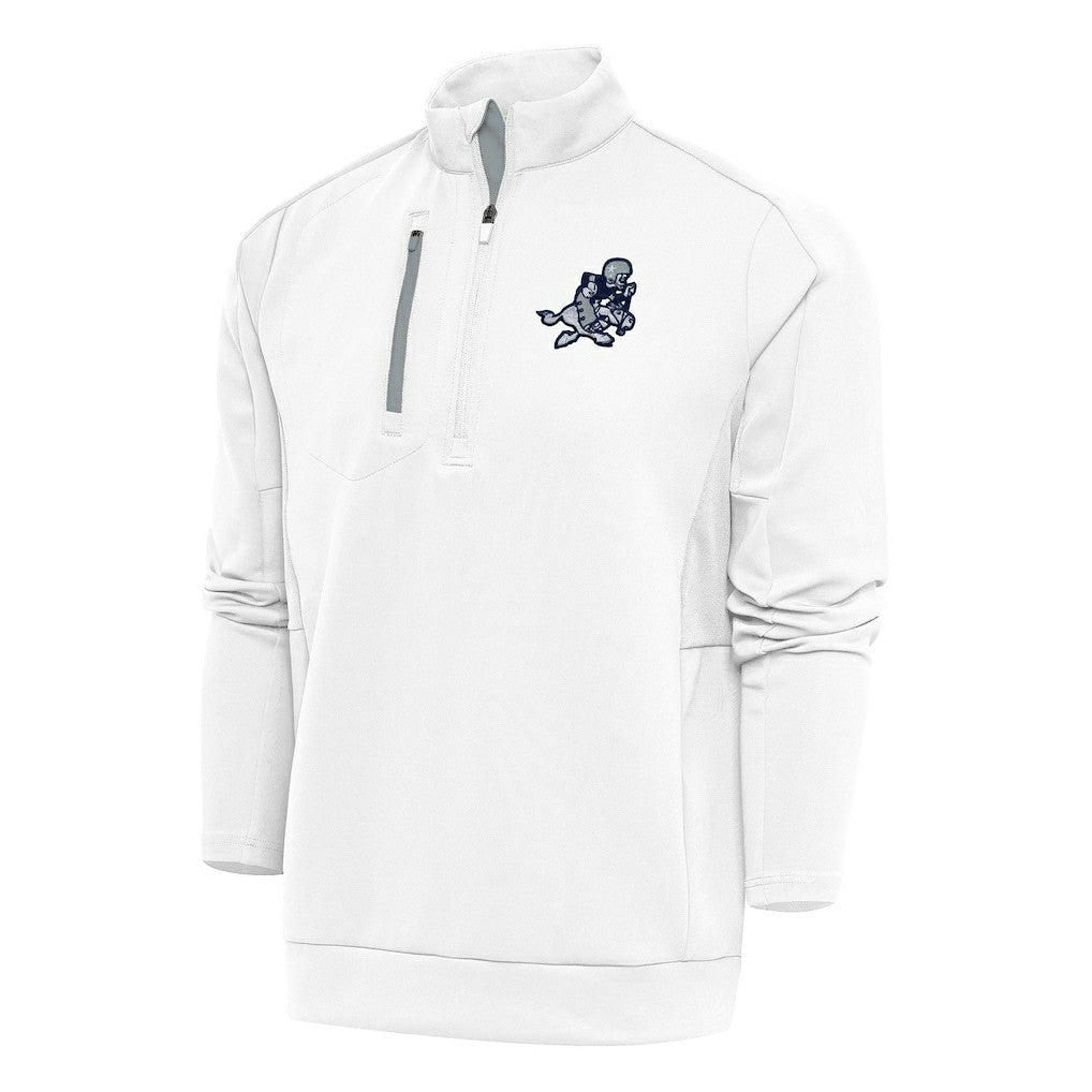 NFL Dallas Cowboys Antigua Team Logo Throwback Generation Quarter-Zip Pullover Top
