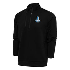NFL Detroit Lions Antigua Team Logo Throwback Generation Quarter-Zip Pullover Top