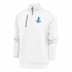 NFL Detroit Lions Antigua Team Logo Throwback Generation Quarter-Zip Pullover Top