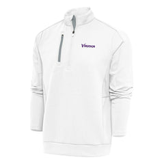 NFL Minnesota Vikings Antigua Team Logo Throwback Generation Quarter-Zip Pullover Top