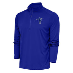 NFL Indianapolis Colts Antigua Team Logo Throwback Tribute Quarter-Zip Pullover Top