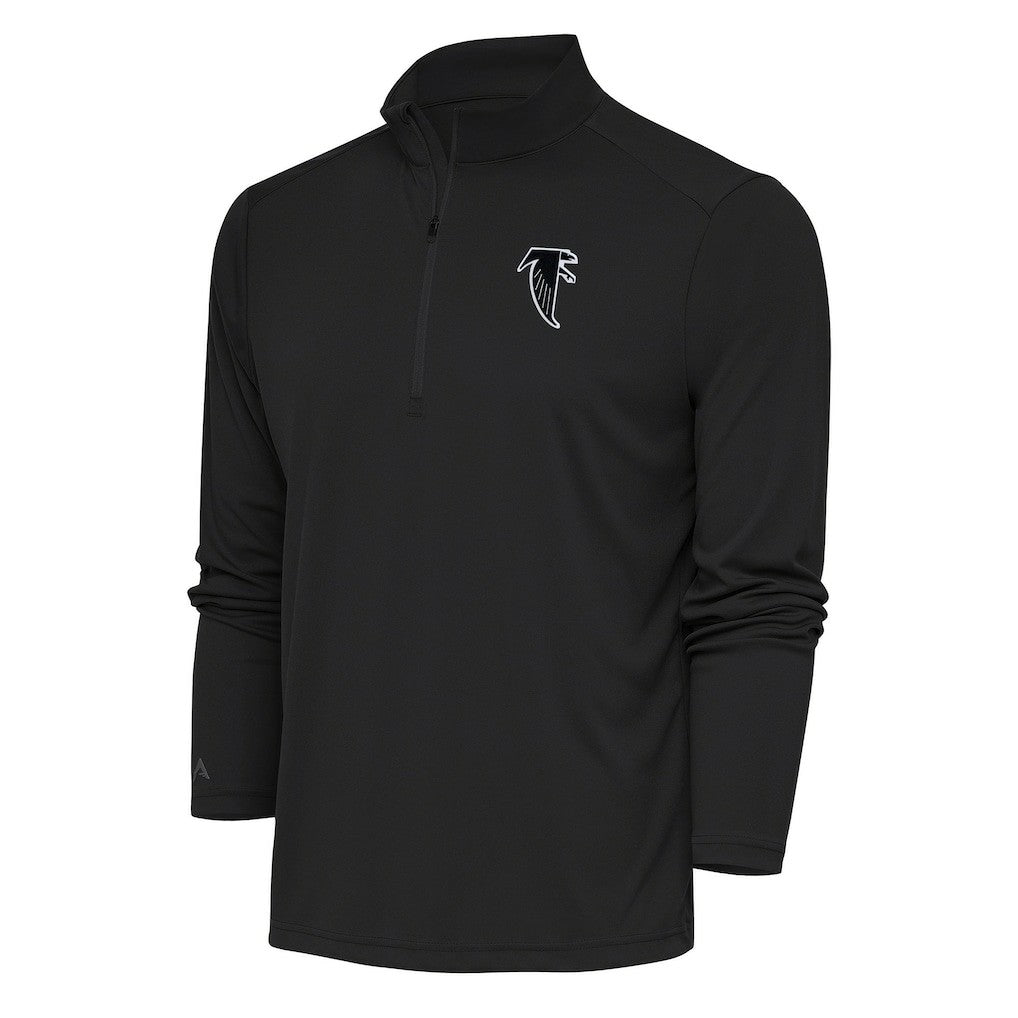 NFL Atlanta Falcons Antigua Team Logo Throwback Tribute Quarter-Zip Pullover Top