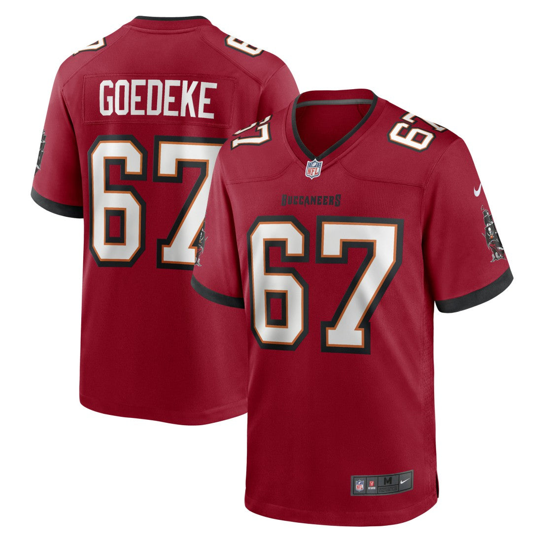NFL Tampa Bay Buccaneers Luke Goedeke  Game Player Jersey