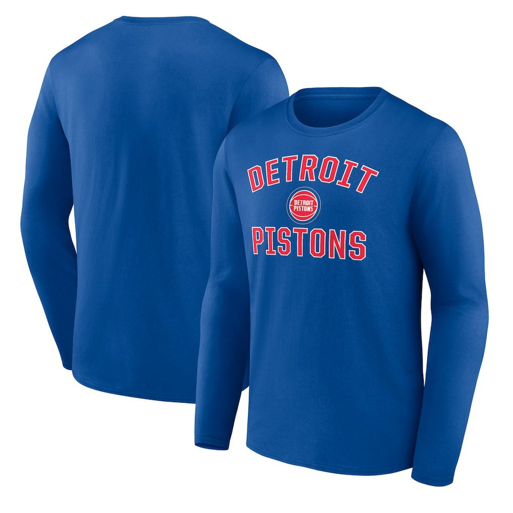 Detroit Pistons Victory Arch Team Long Sleeve T-Shirt sale - Royal for sale